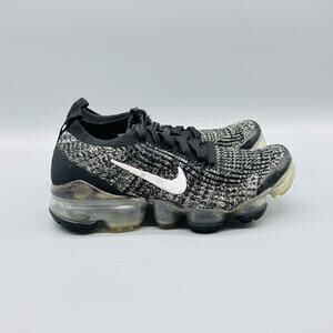Nike Air Vapormax Flyknit 3 Shoes Womens 5 Black White Oreo Sneakers Trainers